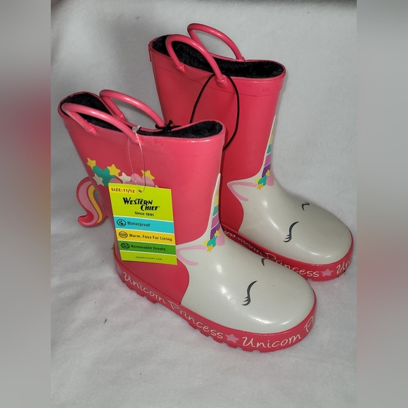 Western Chief Children’s Rain/Snow Boots (Unicorn) - Picture 3 of 8